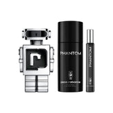 PACO RABANNE PHANTOM 3 PCS SET FOR MEN: 3.4 EAU DE TOILETTE SPRAY + 5.1 DEODORANT SPRAY + 0.34 EAU DE TOILETTE SPRAY